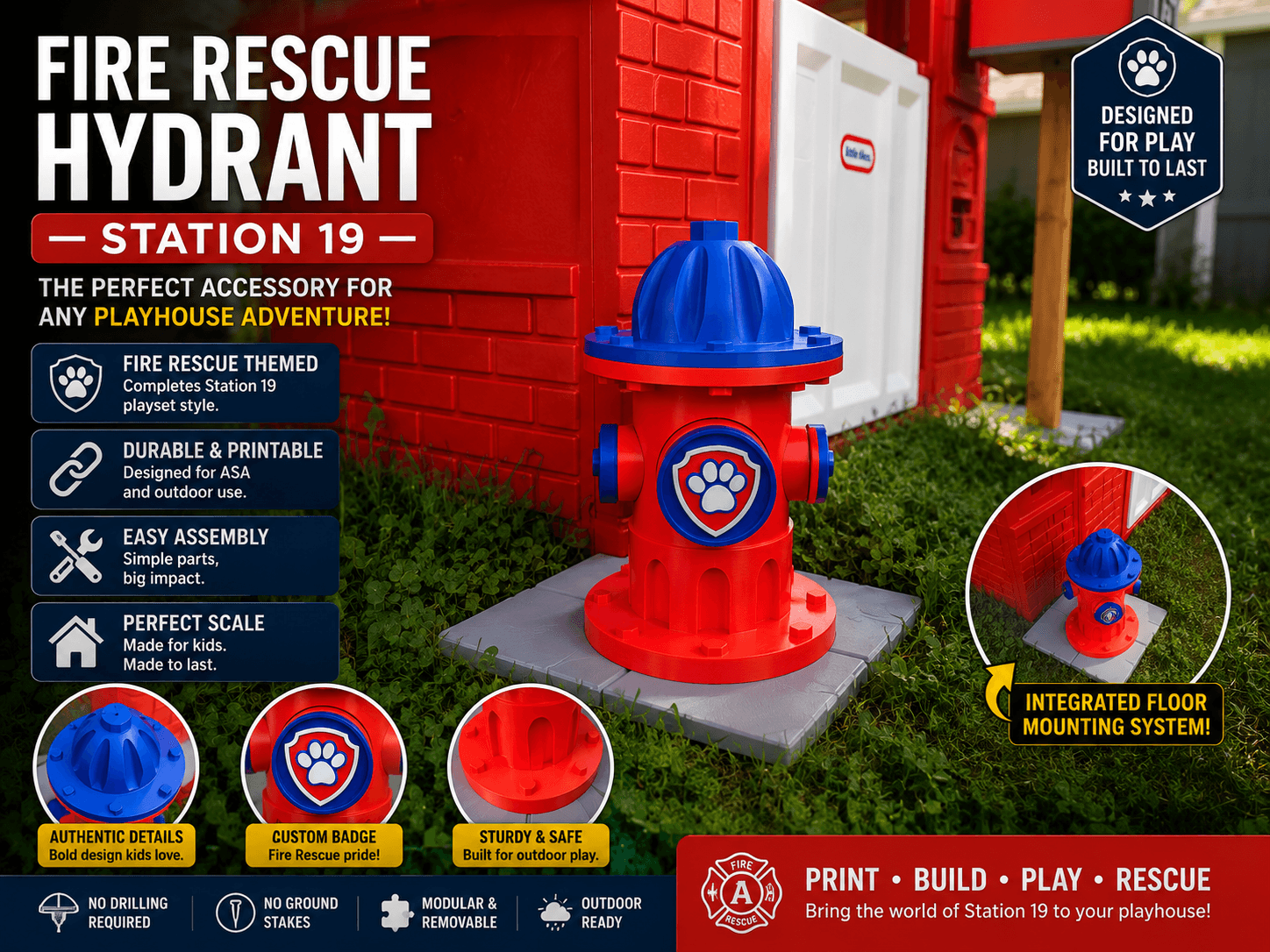 Firehouse Hydrant - Paw Patrol MakerWorld project cover