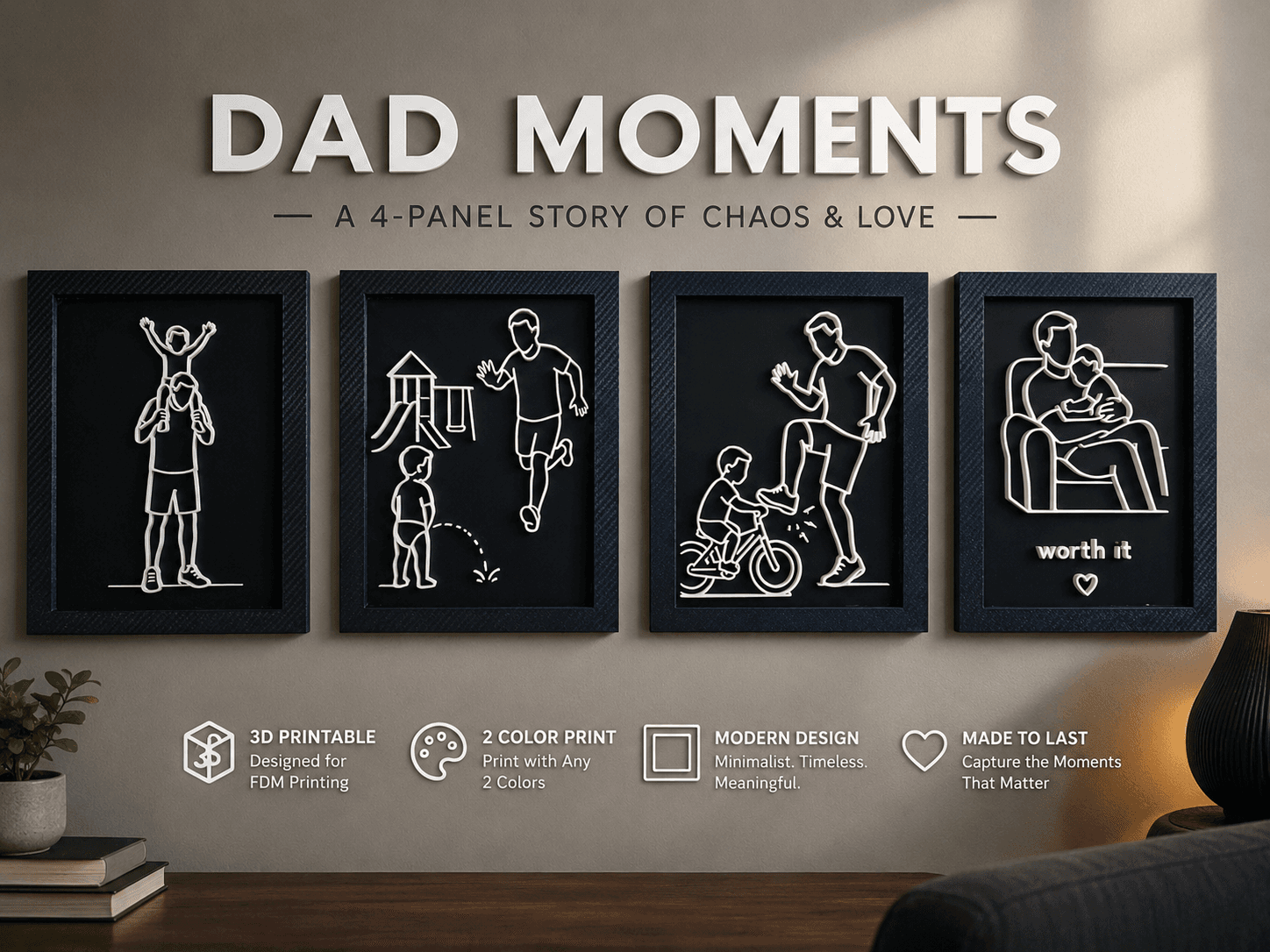 Father & Son – Moments That Matter MakerWorld project cover